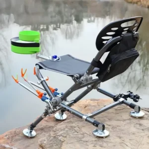 Outdoor All Terrain Fishing Chair Foldable Beach Chair 180 Degree Adjustable Backrest Camping Chair Stool Fishing Gear 1